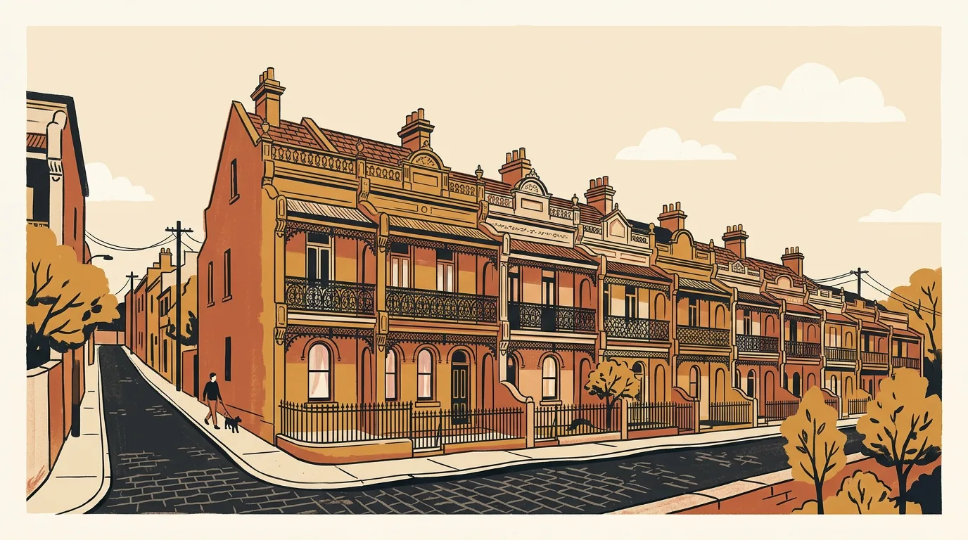 Editorial illustration of a move in Paddington, Sydney's Eastern Suburbs